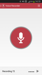 اسکرین شات برنامه Voice Recorder 1