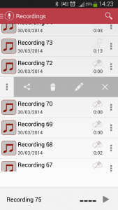 اسکرین شات برنامه Voice Recorder 5