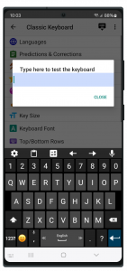 اسکرین شات 2 برنامه Classic Big Keyboard