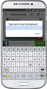 اسکرین شات برنامه Classic Big Keyboard 6