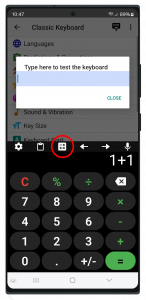 اسکرین شات 4 برنامه Classic Big Keyboard