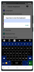اسکرین شات 6 برنامه Classic Big Keyboard