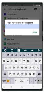 اسکرین شات 1 برنامه Classic Big Keyboard