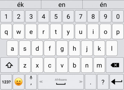 اسکرین شات برنامه Afrikaans / AppsTech Keyboard 2