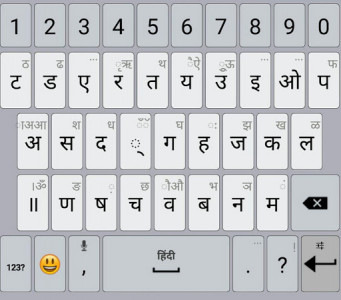 اسکرین شات برنامه Hindi Language Pack for AppsTech Keyboards 1