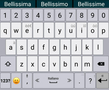 اسکرین شات برنامه Italian / AppsTech Keyboards 2