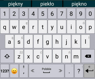 اسکرین شات برنامه Polish Language Pack for AppsTech Keyboards 2