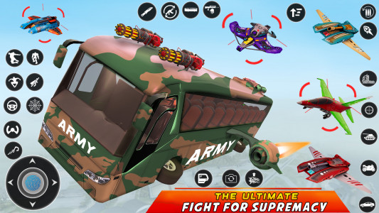 اسکرین شات برنامه Army Bus Robot Car Game 3d 5