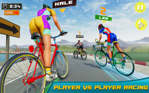 اسکرین شات بازی Bicycle Racing Game: BMX Rider 2