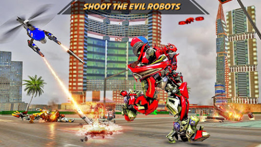 اسکرین شات برنامه Drone Robot Car Transform Robot Transforming games 7