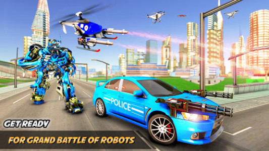 اسکرین شات برنامه Drone Robot Car Transform Robot Transforming games 3