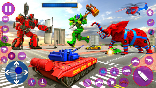 اسکرین شات برنامه Tank Robot Game - Robot Car 3D 2