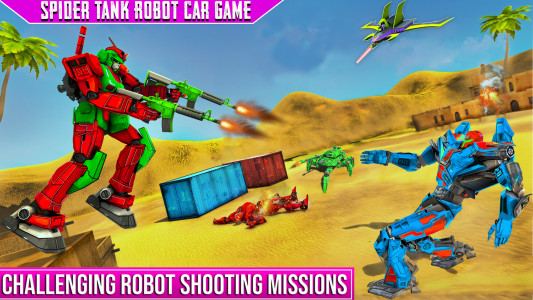 اسکرین شات 4 برنامه Spider Mech Wars - Robot Game