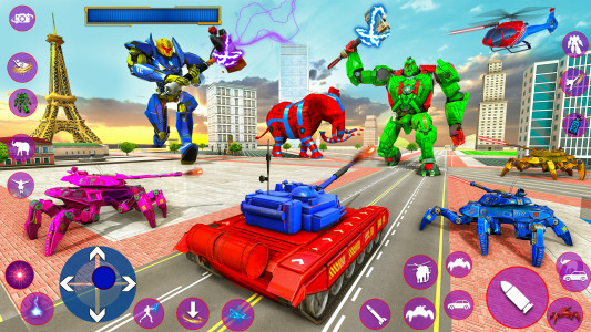 اسکرین شات برنامه Tank Robot Game - Robot Car 3D 5