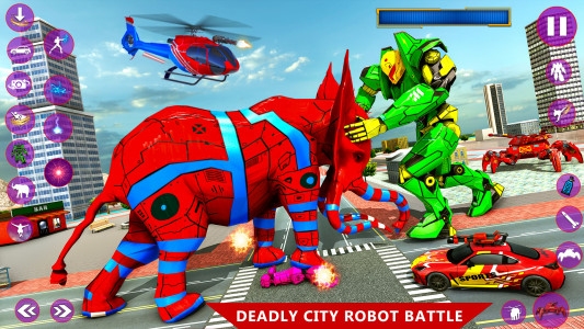 اسکرین شات برنامه Tank Robot Game - Robot Car 3D 3