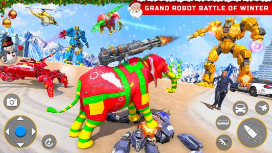 اسکرین شات برنامه Tank Robot Game - Robot Car 3D 8