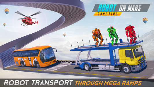 اسکرین شات برنامه Mars Battle: Bus Robot Game 3D 8