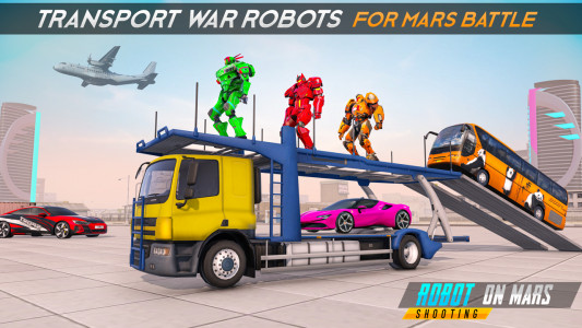 اسکرین شات برنامه Mars Battle: Bus Robot Game 3D 7