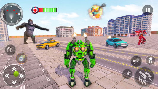 اسکرین شات برنامه Mars Battle: Bus Robot Game 3D 6