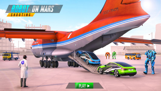 اسکرین شات برنامه Mars Battle: Bus Robot Game 3D 5