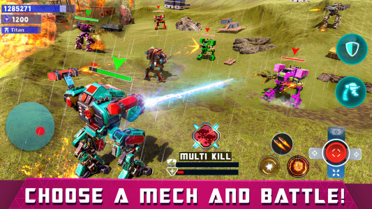 اسکرین شات برنامه Mech Robot Wars - Multi Robot 2