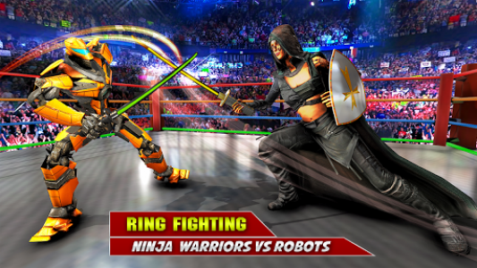 اسکرین شات برنامه Ninja Robot Fighting Games – Robot Ring Fighting 5