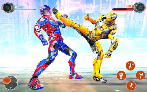 اسکرین شات برنامه Ninja Robot Fighting Games – Robot Ring Fighting 3