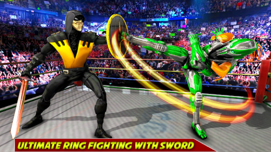اسکرین شات برنامه Ninja Robot Fighting Games – Robot Ring Fighting 6