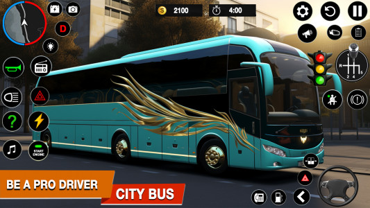 اسکرین شات برنامه City Coach Bus Pro Driver Game 1