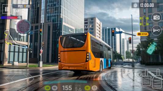 اسکرین شات برنامه City Coach Bus Simulator 3D 2