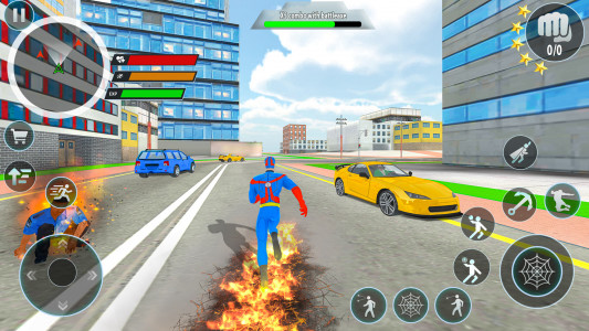 اسکرین شات 1 برنامه Police Robot Rope Hero Game 3d