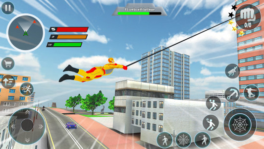 اسکرین شات 3 برنامه Police Robot Rope Hero Game 3d
