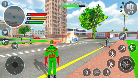 اسکرین شات 2 برنامه Police Robot Rope Hero Game 3d