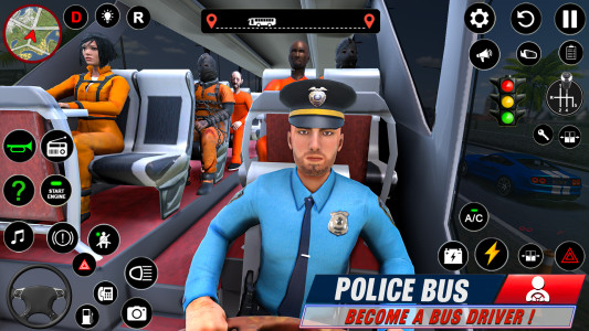 اسکرین شات 3 بازی Police Bus Simulator Bus Games