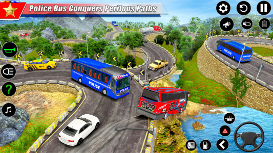 اسکرین شات بازی Police Bus Simulator Bus Games 4