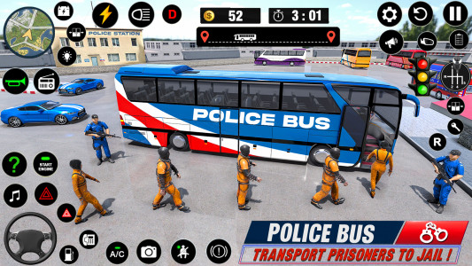 اسکرین شات بازی Police Bus Simulator Bus Games 1