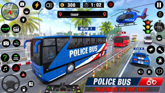 اسکرین شات بازی Police Bus Simulator Bus Games 2