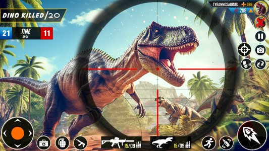 اسکرین شات برنامه Wild Dinosaur Hunting Games 3D 5