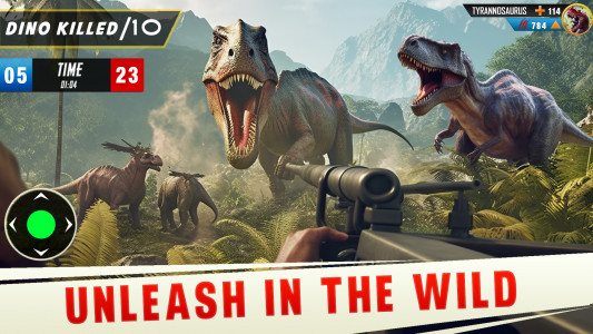اسکرین شات برنامه Wild Dinosaur Hunting Games 3D 2