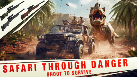 اسکرین شات برنامه Wild Dinosaur Hunting Games 3D 6
