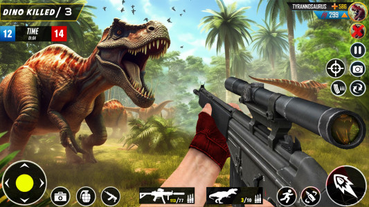 اسکرین شات برنامه Wild Dinosaur Hunting Games 3D 4