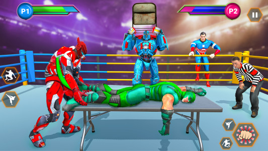 اسکرین شات برنامه Robot Boxing Games: Ring Fight 4