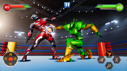 اسکرین شات 2 برنامه Robot Boxing Games: Ring Fight