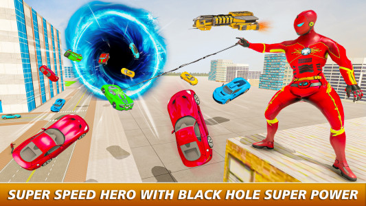 اسکرین شات برنامه Cyber Rope Hero in Spider Game 1