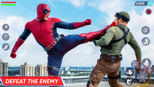 اسکرین شات 3 برنامه Cyber Rope Hero in Spider Game