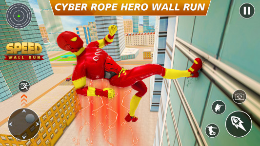 اسکرین شات برنامه Cyber Rope Hero in Spider Game 4