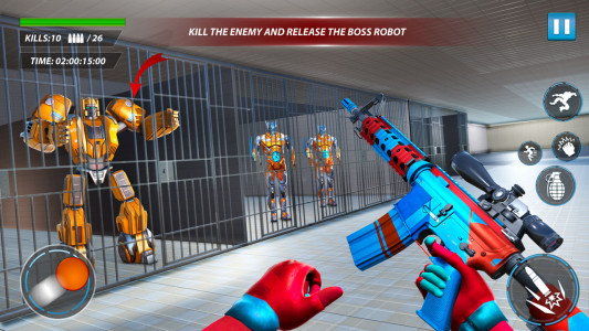 اسکرین شات برنامه Prison Escape Robot Car Games 2