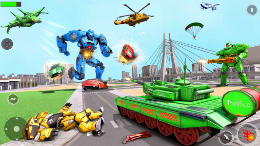 اسکرین شات بازی Police Tank Robot Game Car War 1