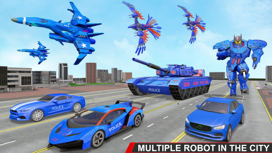 اسکرین شات 5 بازی Police Tank Robot Transform 3d
