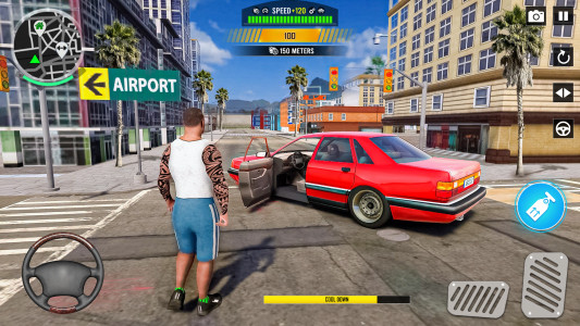 اسکرین شات برنامه City driving car simulator 3D 5